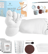 Hula Home Hand Casting Kit for Couples or Family with Mounting Plaque | Anniversary DIY Gifts Her & Him, Keepsake Sculpture Wedding Kids,