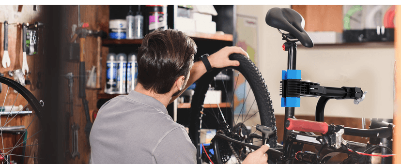 Urban Deco Bike Repair Stand Bench Mount Bike Stand Wall Mounted Bike Work Stand Bicycles Maintenance Rack Bike Clamp for Road Mountain Bike,Road Bike (13.6 inch Curved)