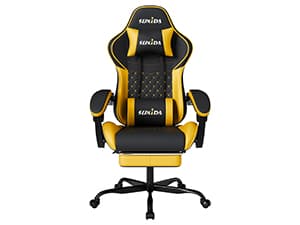 Ergonomic Video Gamer Chairs Gaming Computer Chair Gamer Chairs for Adults Massage Lumbar Support Swivel Height Adjustable Headrest Backrest