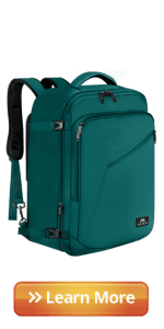 MATEIN Weekender Backpack, Large Capacity Travelling Suitcase Backpack with Strap for Clothes, Expandable Flight Approved Business Carry on Daypack for International Travel, Blue