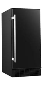 EdgeStar IB250 15 Inch Wide 20 Lbs. Capacity Free Standing and Undercounter Ice Maker with 25 Lbs. Daily Ice Production - Stainless Steel