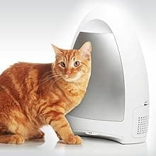 EyeVac Home Touchless Vacuum Automatic Dustpan - Great for Sweeping Pet Hair Food Dirt Kitchen - Ultra Fast & Powerful, No More Bending Down, Bagless, Corded, Automatic Sensors, 1000 Watt (White)