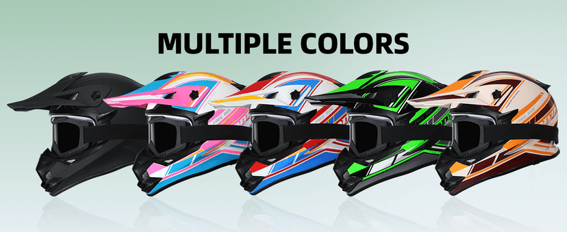 Kids Dirt Bike Helmets Youth ATV Helmet, Kids Motocross Helmet for Off Road, UTV, BMX, Street Riding Motorcycle Helmet with Goggles Gloves, DOT Approved