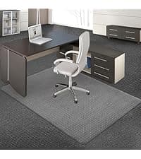 Office Chair Mat for Carpets, Clear Computer Desk Chair Mat for Low Carpeted Floors, Thick and Sturdy Carpet Protector, Easy Glide and Flat Without Curling (30" x 48" Rectangle)