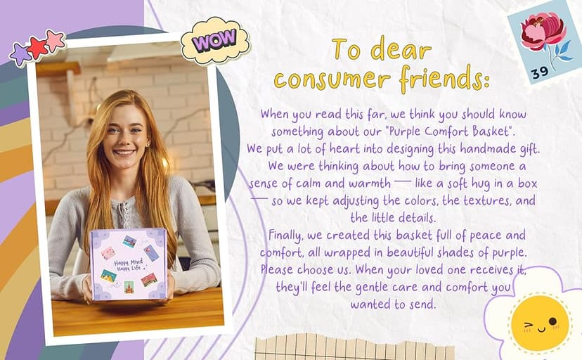 Gift Baskets for Women, 9pcs Unique Happy Birthday Gifts for Women, Best Mothers Day Christmas Gifts Get Well Soon Basket Appreciation Ideas Box w/Tumbler Her Mom Sister Friend Friendship Teacher