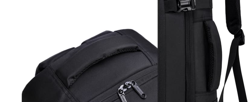Asenlin Travel Backpack for Women and Men,Fit 15.6 Inch Carry on Backpack Flight Approved Luggage,Weekender Bag Water Resistant Laptop Backpack-Black