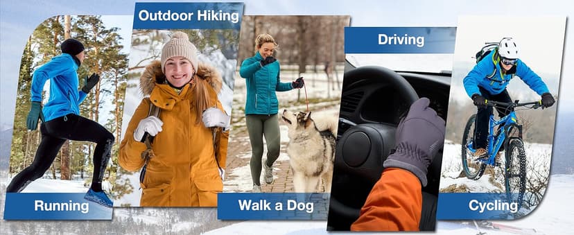 SIMARI Winter Waterproof Warm Gloves Women Men with Touchscreen Fingers, Ski Snow Windproof for Cold Weather Thermal, for Running Hiking Driving Cycling Outdoor Sports Daily Work