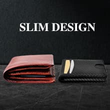 Wallets for Men Anti-theft Brush - Multi-Card Cash Clip Carbon Fibre Texture Ultra-thin Design Business Commuting Daily Carry Father's Day/Birthday Gift Preferred