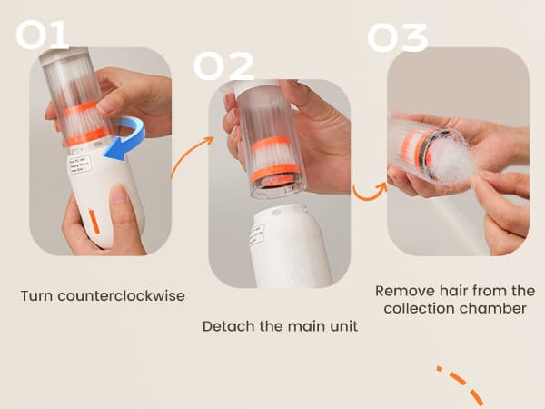 kurtmark Vacuum Dog Brush for Shedding, 4-in-1 Self Cleaning Slicker Brush for Dogs& Undercoat Rake for Dogs, Deshedding Grooming Tool, Anti-Static, Massage, Cleaning, Shedding & Combing All In One!