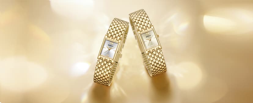 BOFAN Gold Watches for Women Luxury Ladies Quartz Wrist Watch with Stainless Steel Bracelet,Waterproof,Casual Fashion Square Dial.Band Adjustment Tool Included