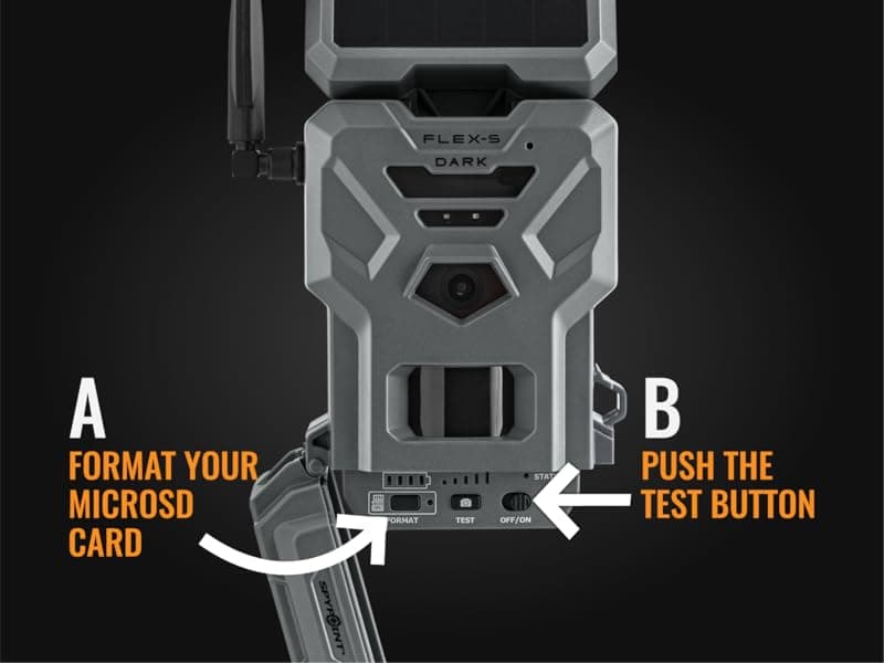SPYPOINT Flex-S-Dark Ultimate Pack with SD Card + LIT-22 - Solar Cellular Trail Camera – Built-in Solar Panel, 40MP Photos, 1080p Videos + Sound, No-Glow Game Camera, Night Vision, Trail Cam