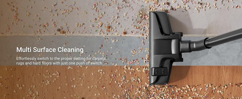 Eureka 3670M Canister Cleaner, Lightweight Powerful Vacuum for Carpets and Hard floors, w/ 5bags,Yellow