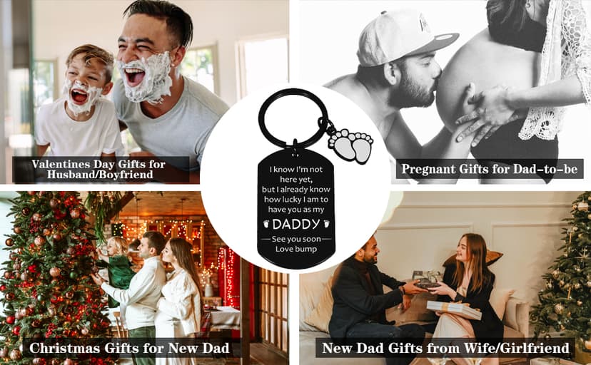 New Dad Gifts for Men: First Fathers Day Keychain