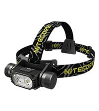 Nitecore HC65 UHE Headlamp, 2000 Lumen Max Heavy Duty Metal, USB-C Rechargeable with White, Red, and Reading Lights for Camping, Hiking, Hunting, and Industrial Works (Black)