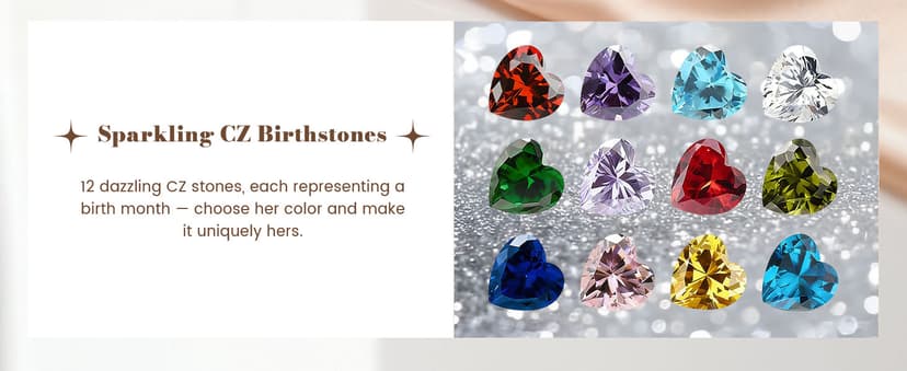 Gifon S925 Sterling Silver Necklace for Women, Wife Jewelry Rose Gold, Mom Birthday Valentines Mothers Day Gifts, Girlfriend Necklaces, Daughter Heart Jewel, Anniversary for Her