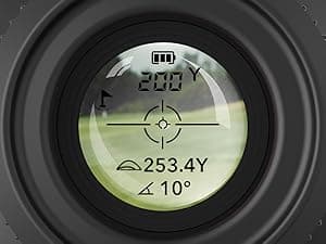 REDTIGER Golf Rangefinder with Slope, 1200 Yards Laser Range Finder Golfing, 7X Magnification, Flag Pole Locking Vibration, Rechargeable Range Finders with Magnet Stripe, GolfVue Series 1