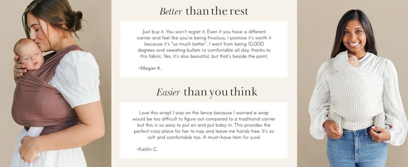 Solly Baby Wrap, Buttery-Soft Baby Carrier Newborn to Toddler 8-25 Lbs., Lightweight & Hands-Free Infant Sling Wrap, Breathable Summer Carrier, Baby Wearing & Postpartum Essential, New Mom Gift, Black