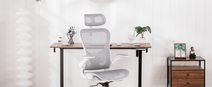 GTPLAYER Office Chair, Home Ergonomic Desk Chair with High Back Mesh, Mesh Office Computer Desk Chairs with Adjustable Lumbar Support, Rolling Work Swivel Task Chairs with 3D Armrests and Headrest