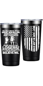 Mothers Day, Christmas, Birthday Valentine's Day Gifts for daughter Adult - I Smile Because You Are My Daughter Grifarny Daughter Gifts from Mom, Dad - to My Daughter Tumbler Cup 20oz