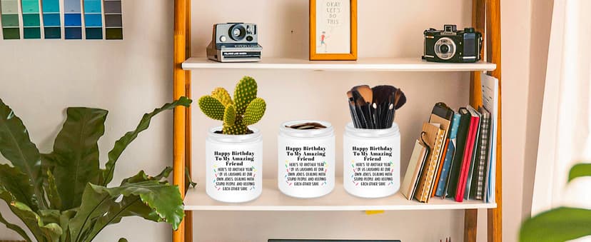 Homsolver Best Friend-Birthday Gifts for Women Men, Funny Friendship Gifts for Woman Candles, Birthday Gift for Friends Sister Bestie BFF Coworker Classmate, Funny Scented Candles