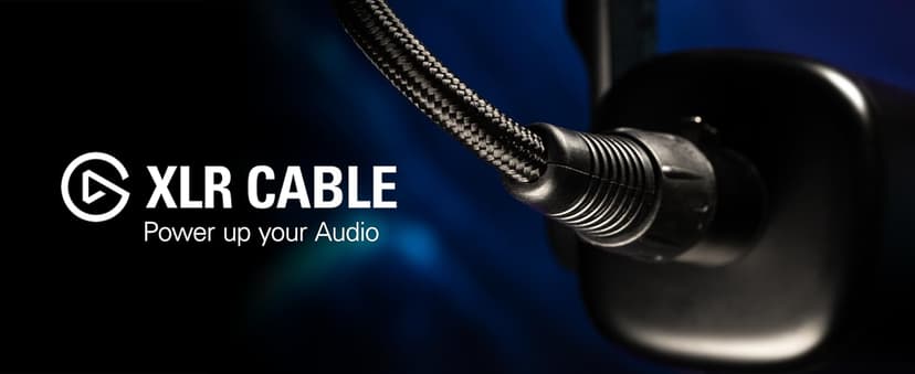 Elgato XLR Cable – Shielded Microphone Cable for Studio Recording and Live Production, Gold-Plated Pins, Male to Female, for Mic and Balanced Analog Line Levels, 10ft/3m