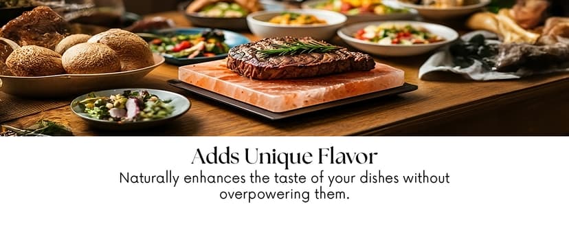 UMAID Himalayan Salt Block For Grilling, Cooking, Cutting and Serving,12X8X1.5 Food Grade Himalayan Pink Salt Stone on Stainless Steel Plate & Recipe Booklet, Unique Gifts for Men, Women, Chef, Cooks