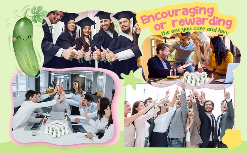 Inspirational Gifts Pickle Keychains Cute Emotional Gifts for Staff Employee Coworkers Appreciation Funny Pickle