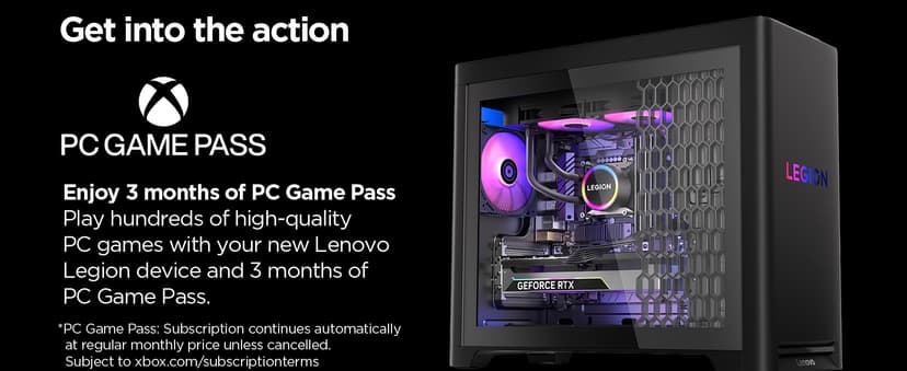 Lenovo Legion Tower 5i – AI-Powered Gaming PC - Intel® Core Ultra 7 265F Processor – NVIDIA® GeForce RTX™ 5060 Ti Graphics – 16 GB Memory – 1 TB Storage – 3 Months of PC GamePass