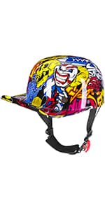 Yesmotor Baseball Style Cap Retro Motorcycle Helmet Unisex-Adult - DOT Approved