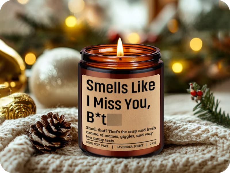 Long Distance Friendship, Moving Away, Going Away, Christmas, Birthday Gifts for Bestie, Friends, Sister, Her, Him, Couple LEADO Candle, Long Distance Gifts, I Miss You Gifts for Women, Best Friend B0FNVH7CTP