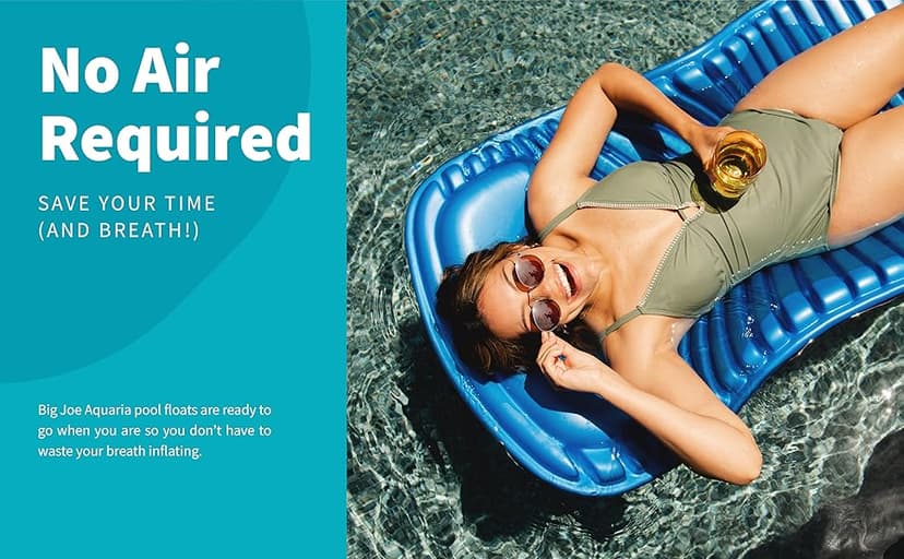 SwimWays Aquaria Luxury Solana Lounge Float Lounger Recliner Chair with Cell Foam for Adult and Kid Beach, Lake, or Swimming Pool Water Lounging, Aqua