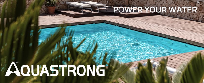 Aquastrong Variable Speed Pool Pump In/Above Pool Pump Energy Efficient High Flow Powerful Self Primming Swimming Pool Pumps with Filter Basket,Black