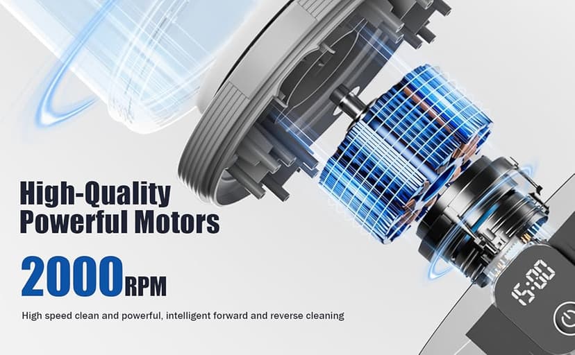 Underwear Washing Machine, Upgrade 1.5L Mini Portable Washing Machine Rechargeable Underwear Washer Deep Cleans Small Clothes for Apartment, Dorm, RV, Travel & Hotel Use