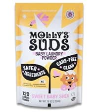 Molly's Suds Original Laundry Detergent Powder | Clean Laundry Detergent Powder for Sensitive Skin | Simple, Effective Ingredients, Stain Fighting | 120 Loads (Unscented)