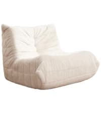 Bean Bag Chair Big Sofa Beanbag Chair for Adults Fireside Chair Bean Bag Lounger with Memory Foam Filled for Home,Apartment or Gaming Venue(Grey Plush Single)