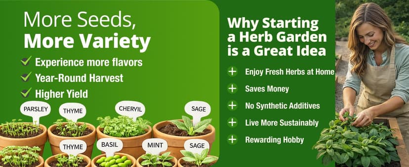 15 Culinary Herb Seeds - Heirloom & Non GMO - High Germination Rate - Seeds for Planting Indoor Hydroponic or Outdoor Herbs Garden | Gardening Gift Men Women Gardeners - Basil, Cilantro, Mint B07JCFWJ98