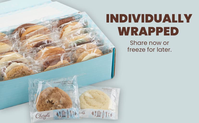 Cheryl's Cookies® Bow Gift Box with 24 Buttercream-Frosted Holiday Sugar Cookies, Individually Wrapped, Gourmet, & Fresh Delivery – Christmas Cookies, Holiday Dessert, Cookie Gift for Friends, Family, & Loved Ones