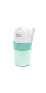 Dash Shaved Ice Maker - Frozen Dessert Maker for Snow Cones, Slushies, Cocktails & More - Easy to Use & Clean - Space-Saving Design - Aqua