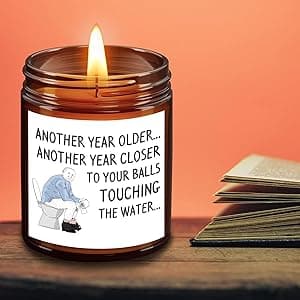 Birthday Gifts for Men Dad Boyfriend Him Husband Grandpa Brother Uncle Coworker Best Friend, Funny Present 65th 30th 75th 60th 40th 50th Birthday Gift Ideas, Happy Birthday Candles Unique Mens Gifts