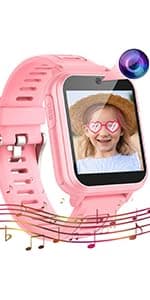 Phyulls Phyulls Smart Watch for Kids with 39 Puzzle Games, Camera, Video Recorder, Music, Alarm, Calculator, Calendar, Flashlight, Pedometer - Birthday Gift for 3-12 Year Old Boys & Girls