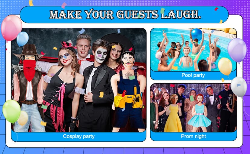 Liliful 59 Inch Blow up Doll Inflatable Life Size Funny Gag Gift for Bachelors Halloween Party Accessories Props Decoration(Cassie)