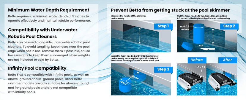 Betta SE Solar Powered Automatic Robotic Pool Surface Skimmer Cleaner with 24/7 Continuous Cleaning Battery Power and Re-Engineered Twin Salt Chlorine Tolerant Motors (White)