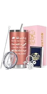 Frerdui Graduation Gift for Her – And Off She Went to Change the World 16oz Glass Cup, Cute Grad Gift for College High School Graduate, Grad Gift for Daughter Niece Granddaughter Friend B0GTY7QRB9