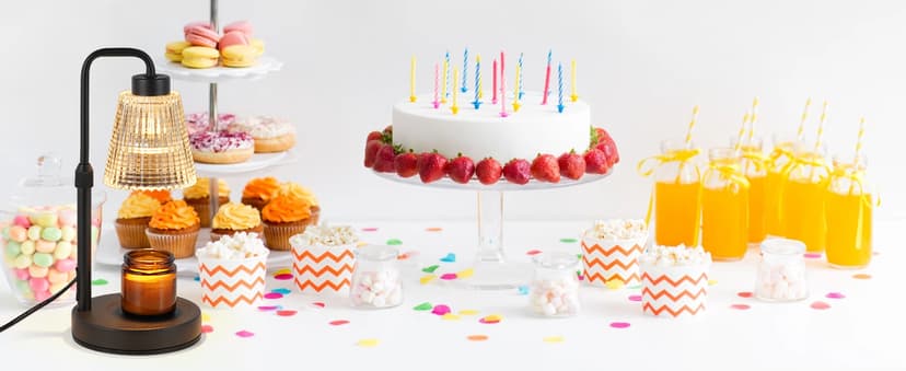 Candle Warmer Lamp with Timer Dimmable, Birthday Gifts for Women Mom, House Warming Gifts New Home Decor, Wax Melt Warmer for Jar Candles with 2 Bulbs