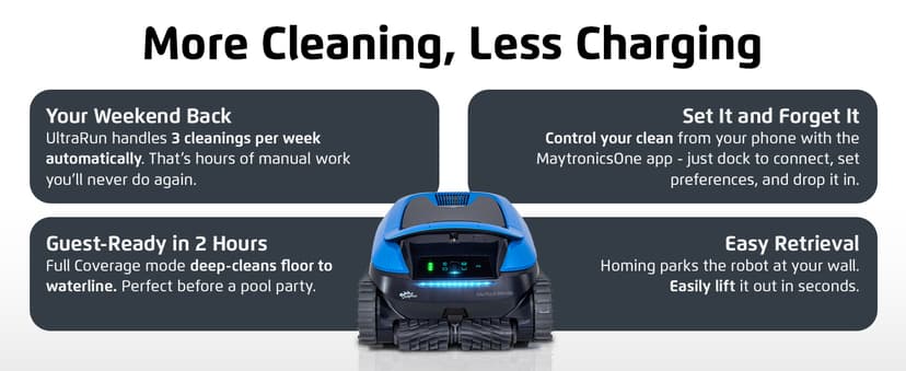 Dolphin Nautilus EON 100 Cordless Robotic Pool Cleaner Ideal for Pools up to 50 FT – Wi-Fi Connected, Wall & Waterline Scrubbing, Top-Load Filter, Smart Navigation