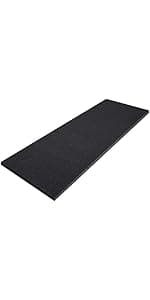 Amylove 1 Pack Polyurethane Foam 1/2" x 24" x 72" High Density Cushion Upholstery Foam Sheet for Seat Replacement DIY Projects Chairs Headboards Sofas Home (White)