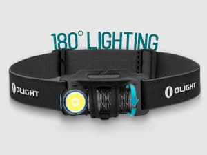 OLIGHT Perun 2 Mini Headlamp 1100 Lumens LED Head Flashlight, Rechargeable Headlight with Red Light Option, Great for Working, Hiking, Camping and Climbing (Black Cool White: 5700~6700K)