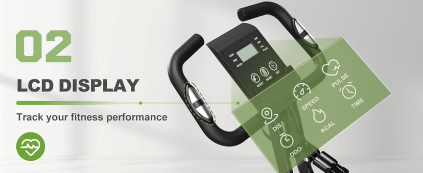 Caromix Folding Exercise Bike, 5 in 1 Stationary Bike with 16-Level Adjustable Magnetic Resistance, 330LB Capacity Indoor Workout Bike, Foldable Exercise Bike for Seniors and Adult