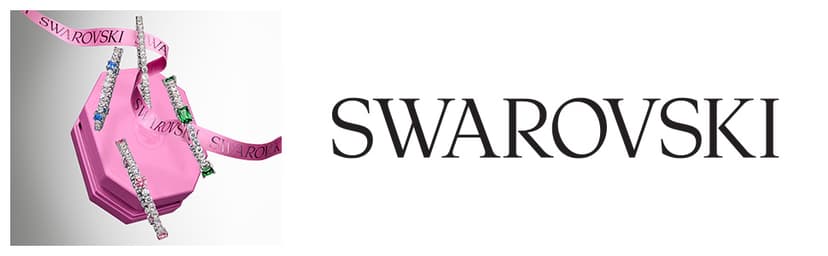 Swarovski Stilla Attract Trilogy Drop Pierced Earrings with White Crystals on a Rhodium Plated Setting with Hinged Closure