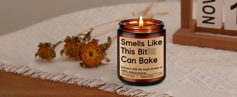 Funny Christmas Bake Gifts for Baking Lovers, Bread Bakers, Pastry Chef, Birthday Ideas for Friend, Culinary Student, Woman GSPY Candle, Gifts for Bakers, Baking Gifts for Women, Men, Sourdough Baker B0F12NQ3HC